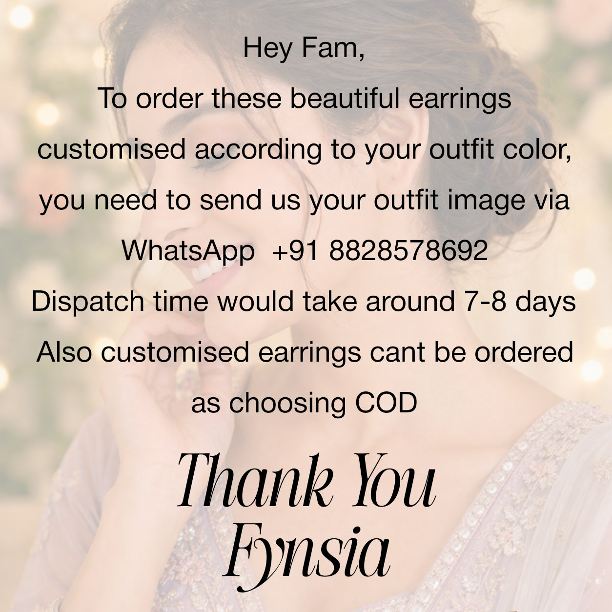 Christina Premium Resin Earring - Handmade Custom Color | Fynsia