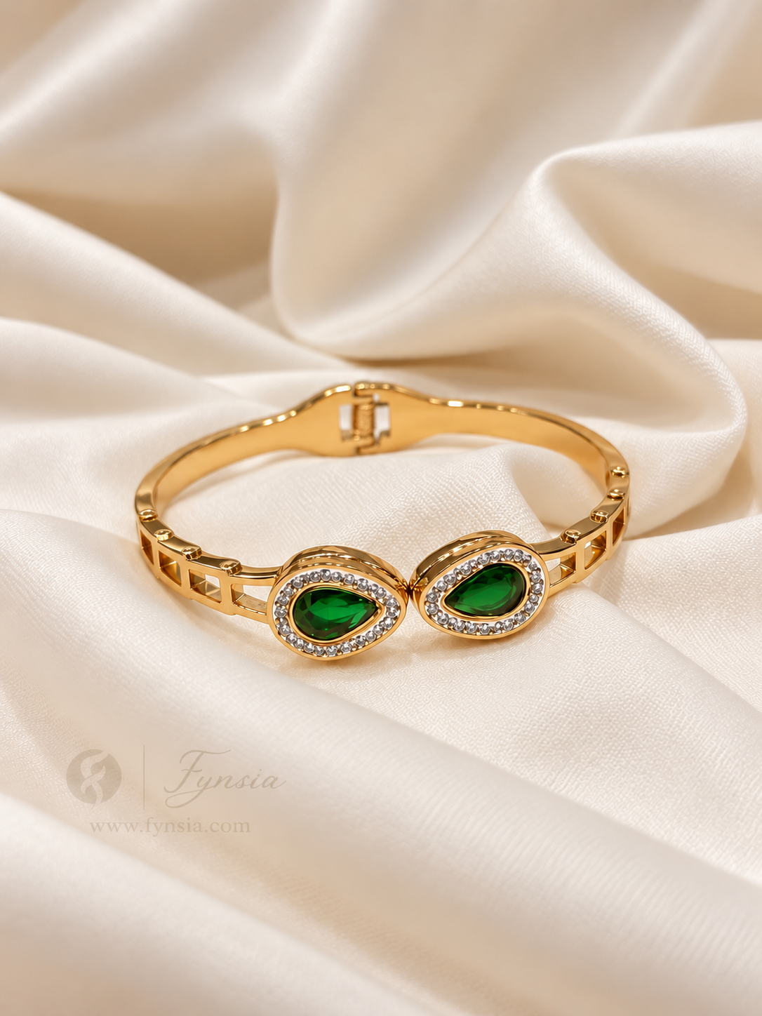 Geet Golden Anti Tarnish Kada – Stainless Steel Bracelet | Fynsia