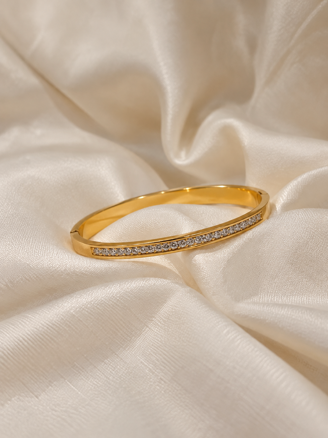 Zivah Golden Anti Tarnish Kada – Stainless Steel Bracelet | Fynsia