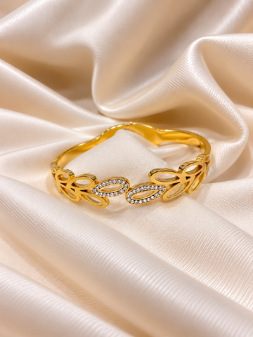 Navya Golden Anti Tarnish Kada – Stainless Steel Bracelet | Fynsia