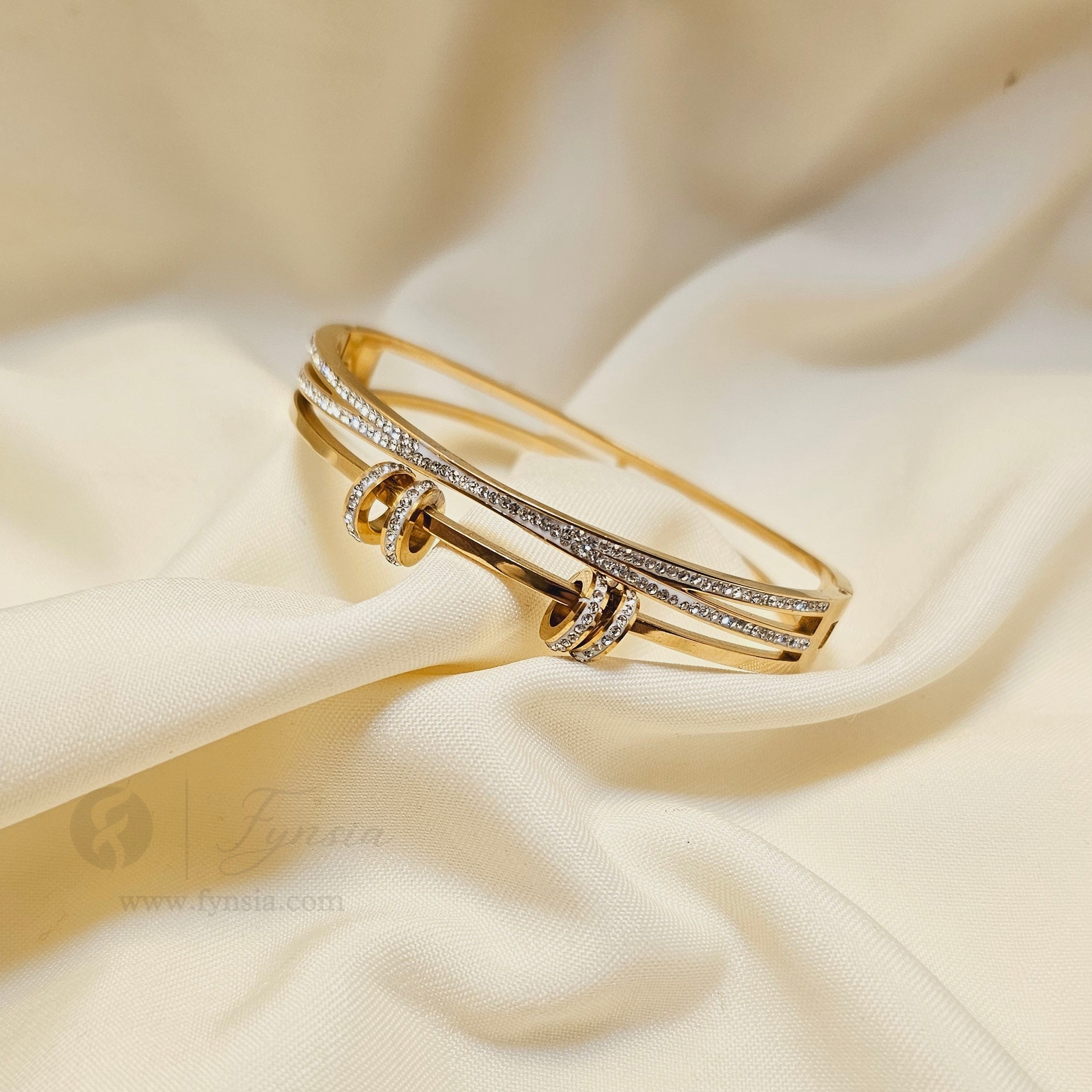 Serene Diamond Golden Kada For Girls