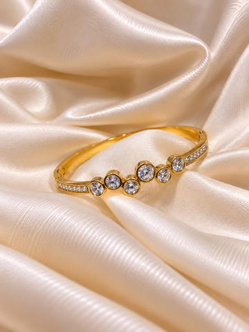 Tannu Golden Anti Tarnish Kada – Stainless Steel Bracelet | Fynsia