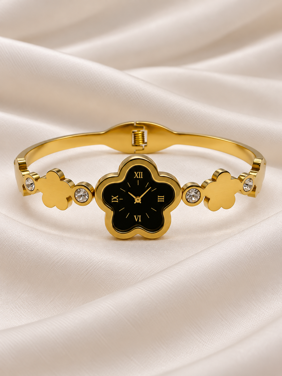 Stella Golden Dummy Watch Stainless Steel Kada | Anti Tarnish Bracelet  | Fynsia