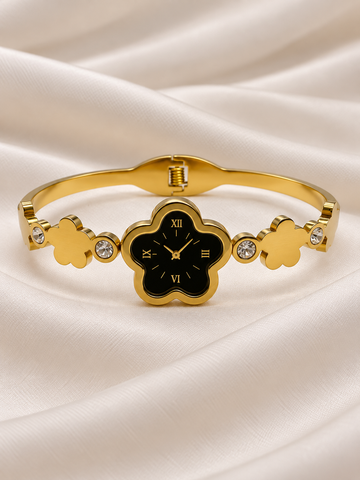 Stella Golden Dummy Watch Stainless Steel Kada | Anti Tarnish Bracelet  | Fynsia
