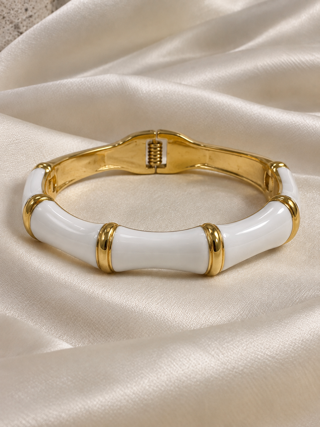 Zaisha Golden Anti Tarnish Kada – Stainless Steel Bracelet | Fynsia