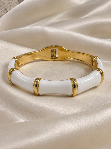 Zaisha Golden Anti Tarnish Kada – Stainless Steel Bracelet | Fynsia