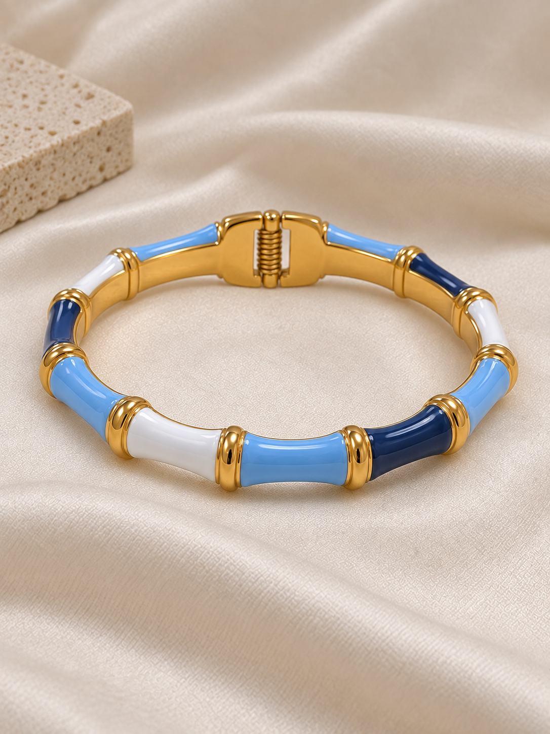 Shiba Golden Anti Tarnish Kada – Stainless Steel Bracelet | Fynsia