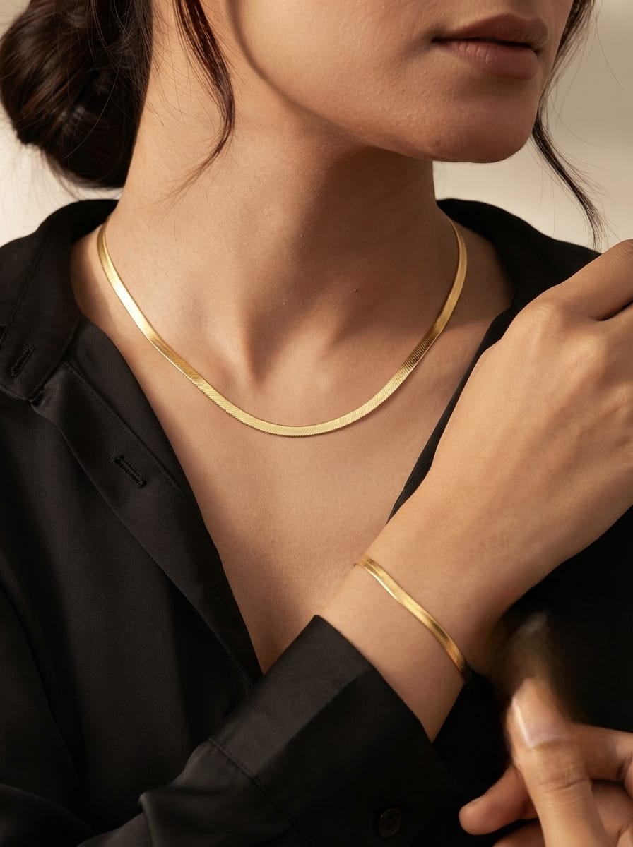 SALE ANTI-TARNISH CHAIN & BRACELET - 21 | Fynsia