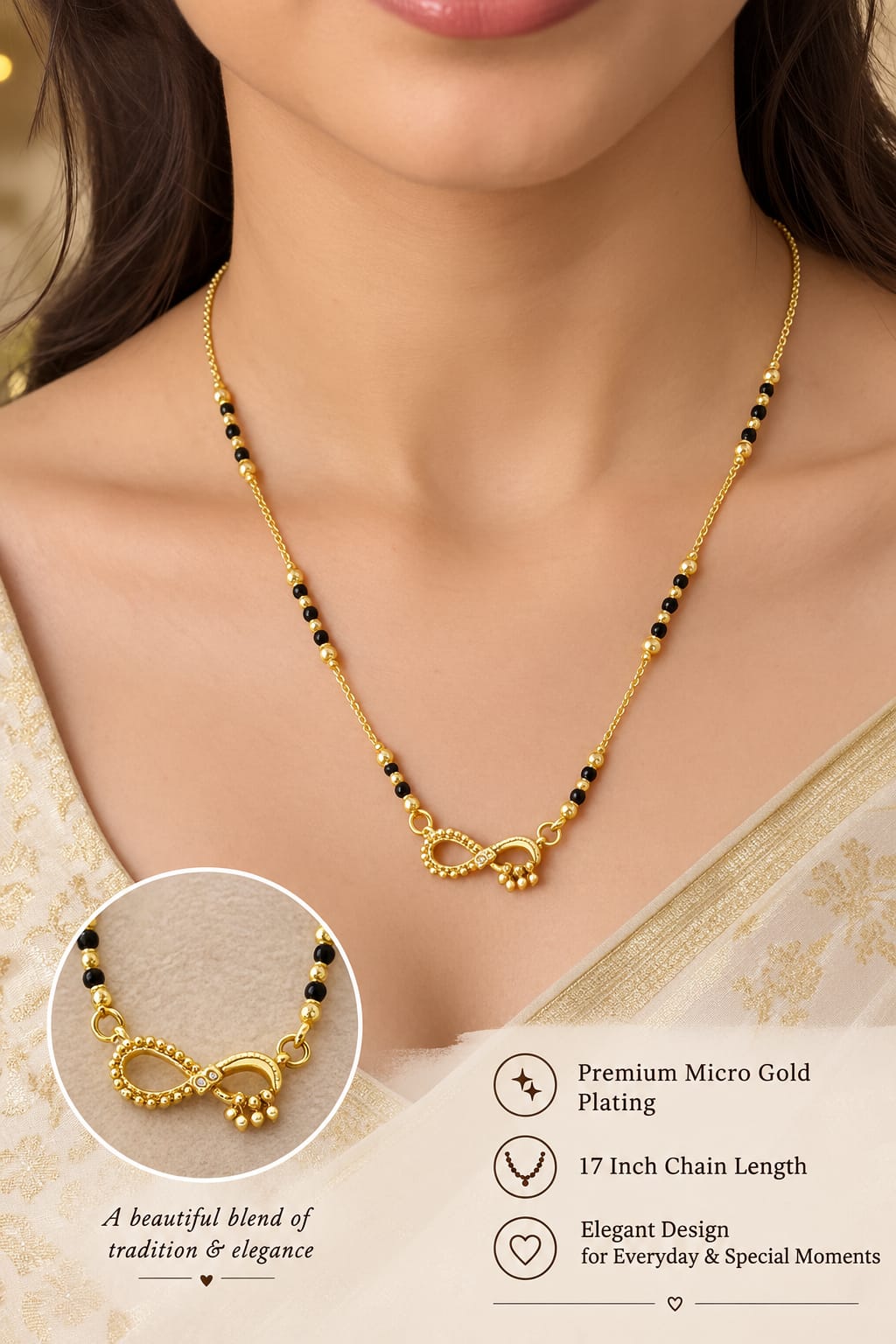 Vinita Daily Wear Mangalsutra | Fynsia