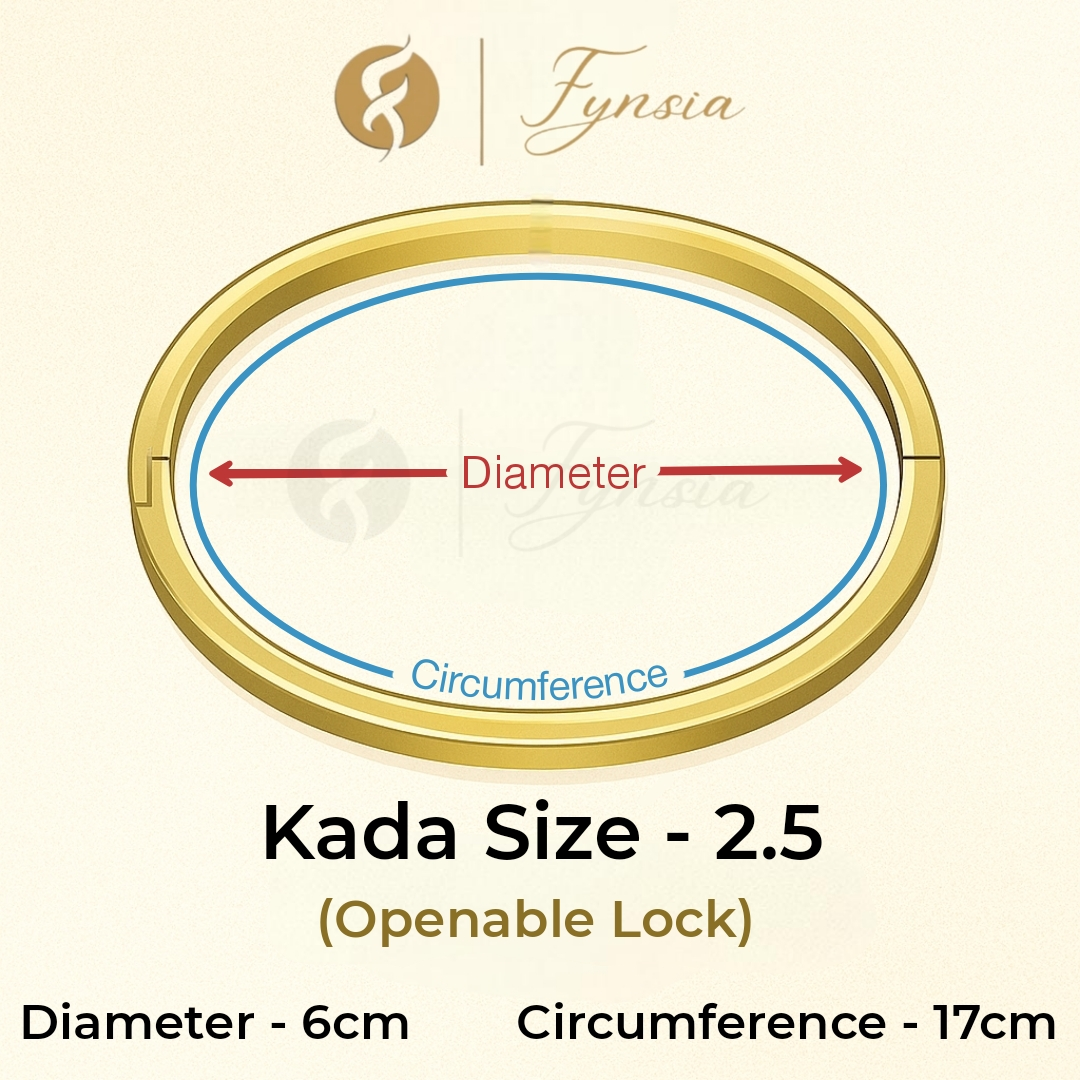 Amara Anti Tarnish Kada – Stainless Steel Bracelet | Fynsia