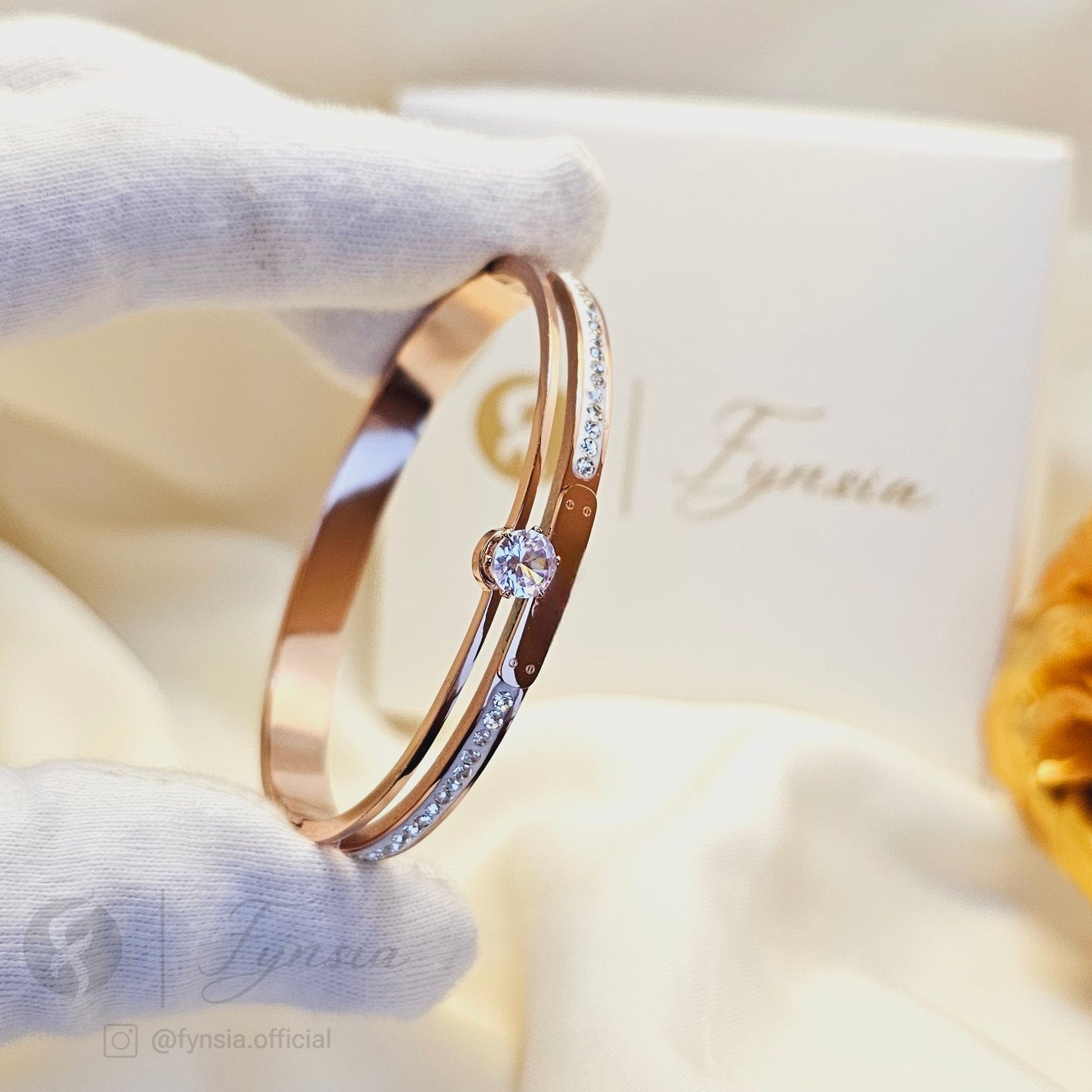 Ayra Premium Rosegold Kada For Women