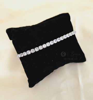 Silver Zirconia Tennis Bracelet - Anti Tarnish | Fynsia