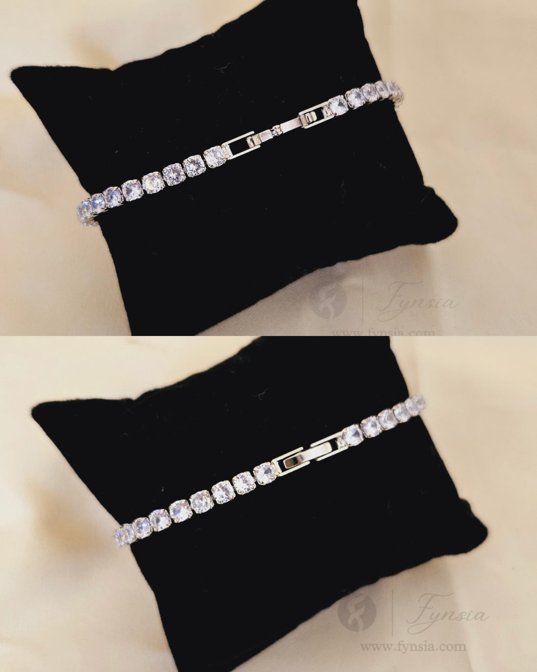 Silver Zirconia Tennis Bracelet - Anti Tarnish | Fynsia