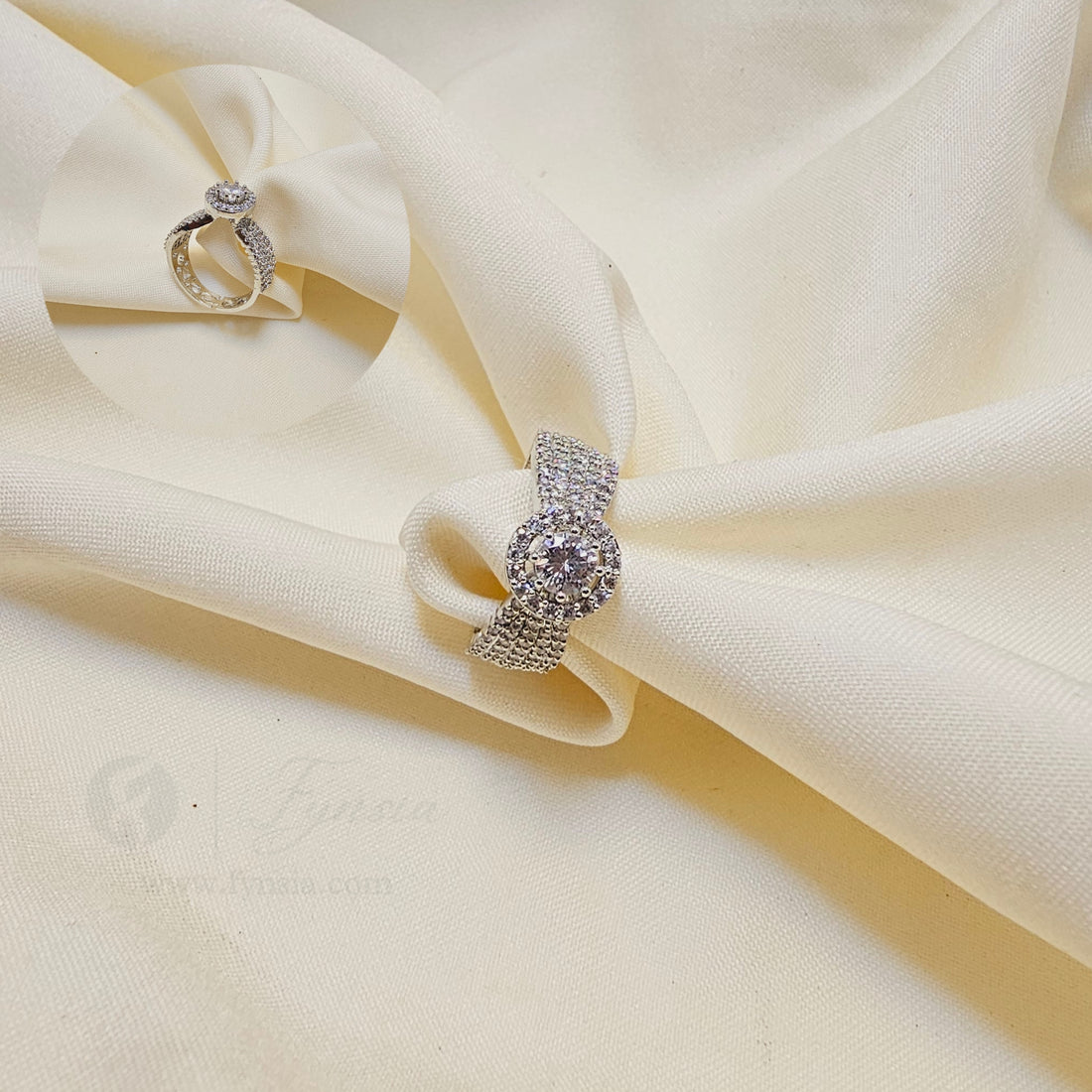 Kelly Silver Solitaire Propose Ring For Women - Anti Tarnish | Fynsia