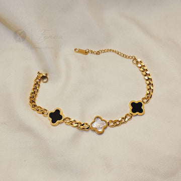 Riva 18k Gold Tone Stainless Steel Adjustable Bracelet - Anti Tarnish | Fynsia