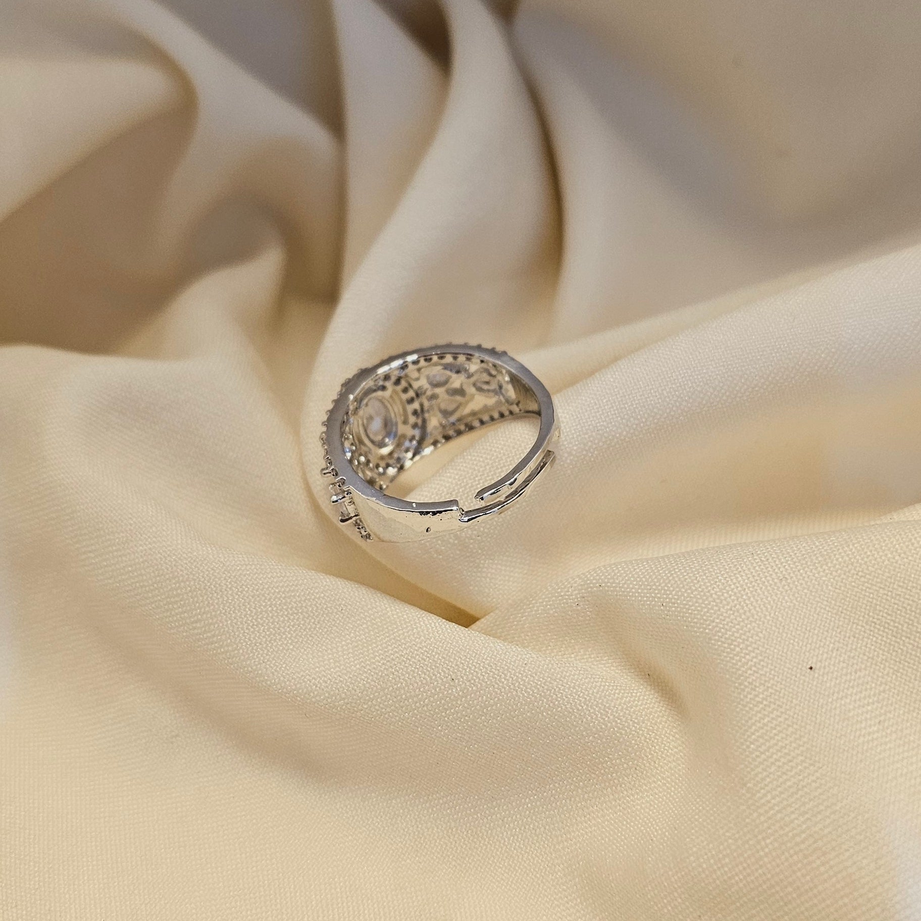 Farisha Silver Solitaire Propose Ring For Women - Anti Tarnish | Fynsia