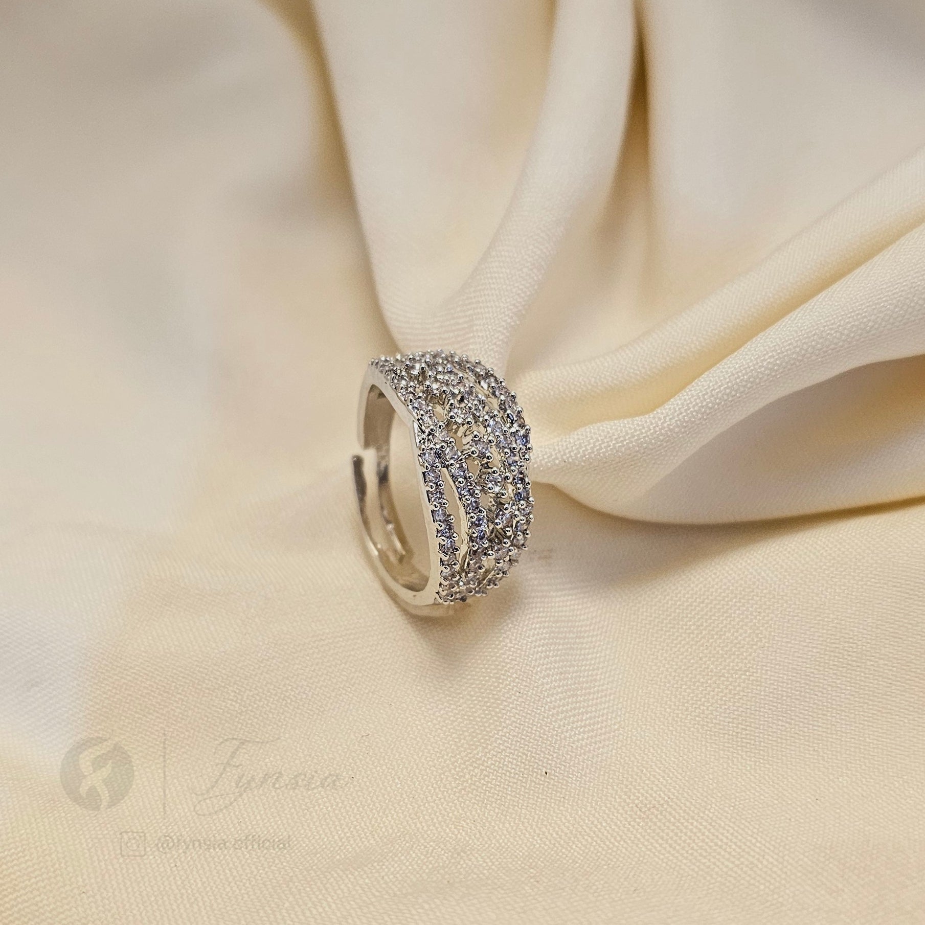 Nikki Silver Solitaire Propose Ring For Women - Anti Tarnish | Fynsia