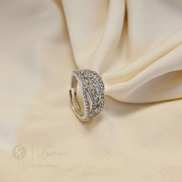 Nikki Silver Solitaire Propose Ring For Women - Anti Tarnish | Fynsia