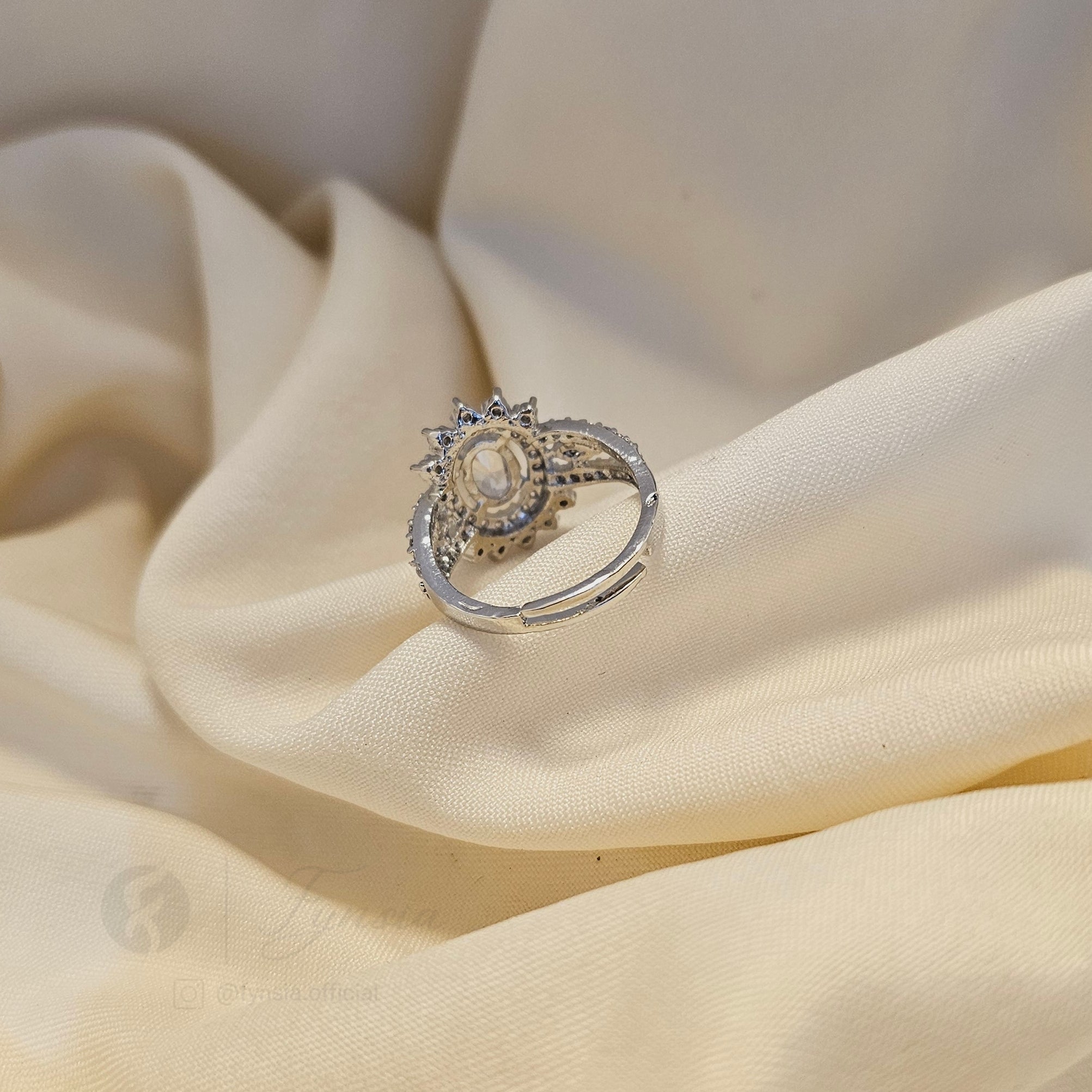 Bebo Silver Solitaire Propose Ring For Women - Anti Tarnish | Fynsia