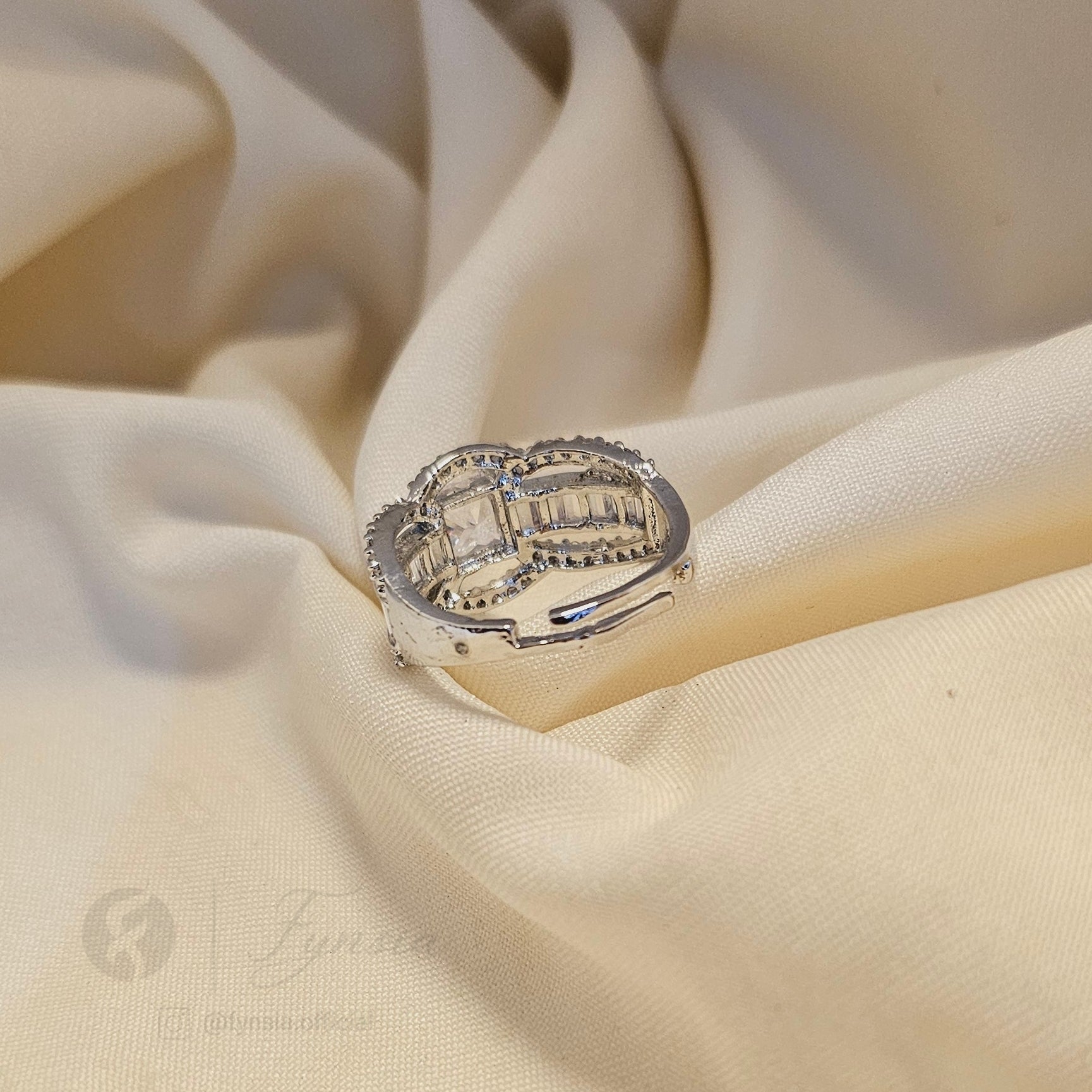 Diva Silver Solitaire Propose Ring For Women - Anti Tarnish | Fynsia
