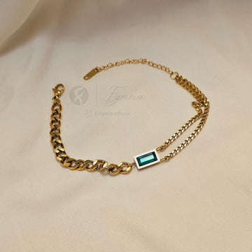 Zoe 18k Gold Tone Stainless Steel Adjustable Bracelet - Anti Tarnish | Fynsia