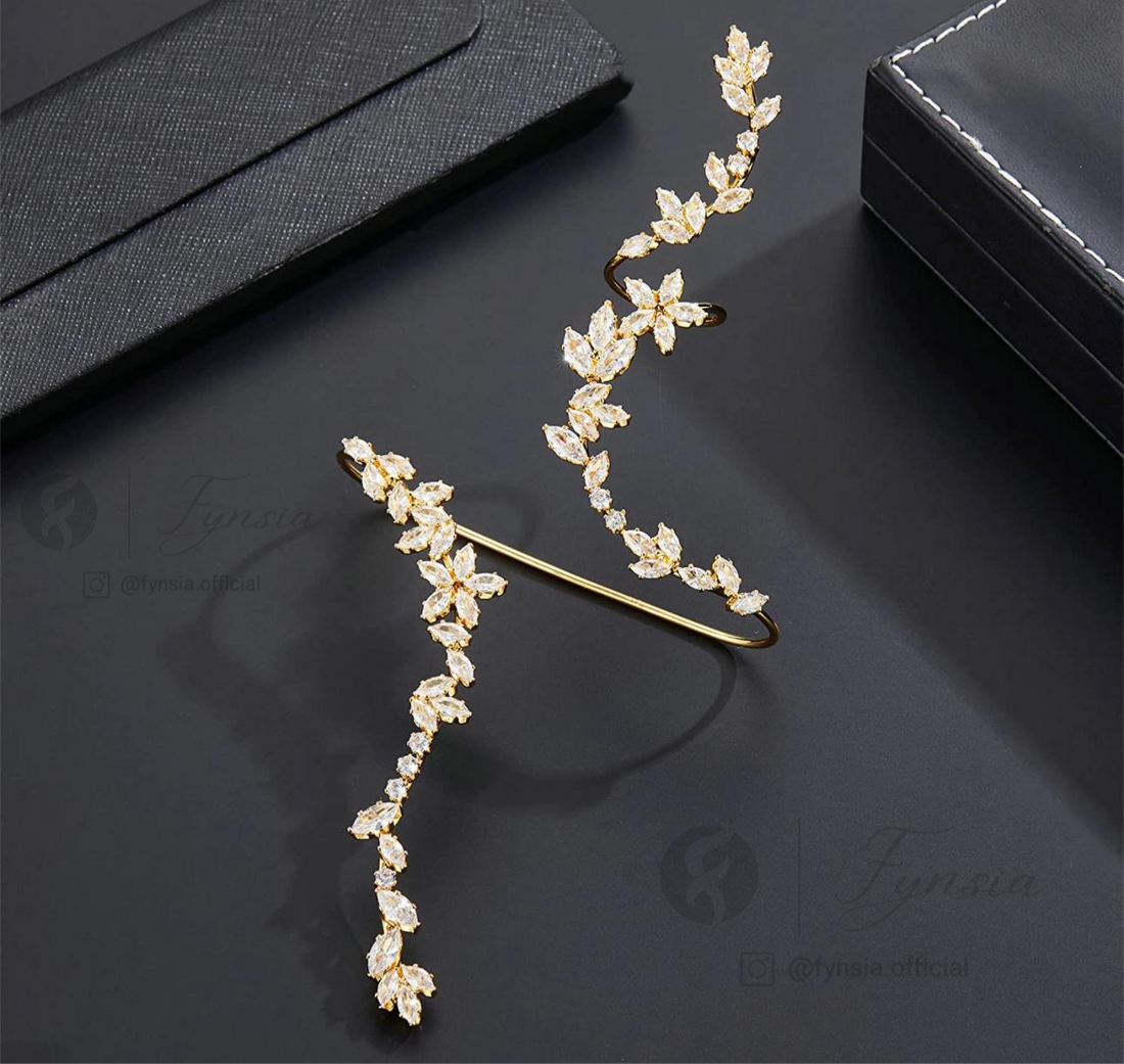 Golden Marquise Handcuff | Fynsia