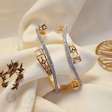 Golden Kiara 2pc Bangles Set For Girls and Women