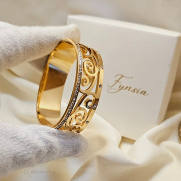 Ariana Anti Tarnish Kada – Stainless Steel Bracelet | Fynsia