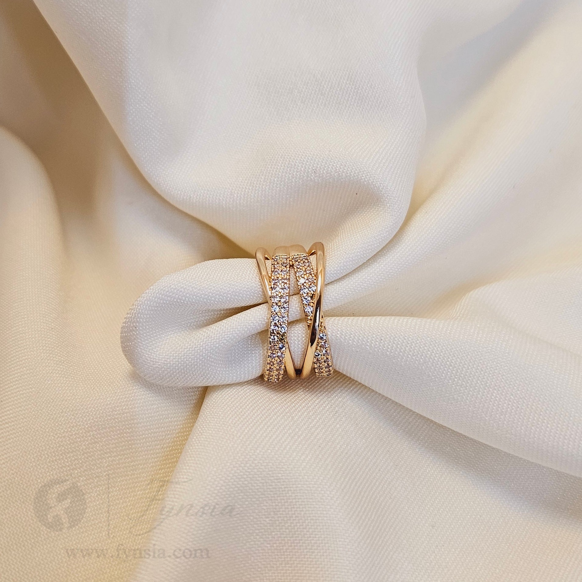Katherine Gold Ring For Women - Anti Tarnish | Fynsia