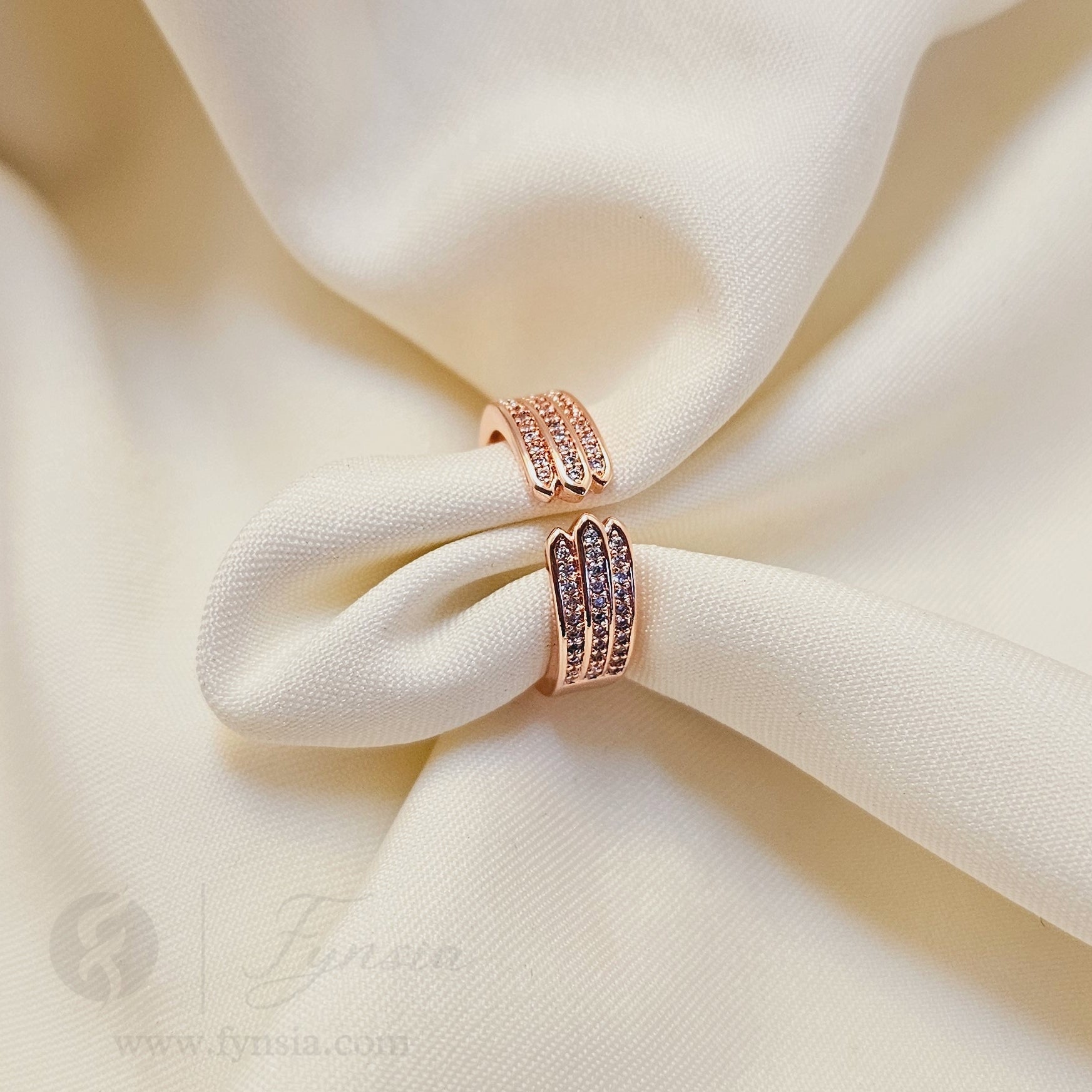Zarqash Rosegold Ring For Women - Anti Tarnish | Fynsia