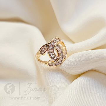 Trishti Gold Ring For Women - Anti Tarnish | Fynsia
