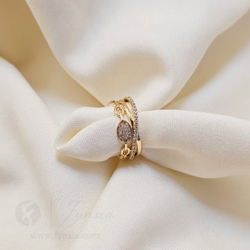 Haifa Gold Ring For Women - Anti Tarnish | Fynsia
