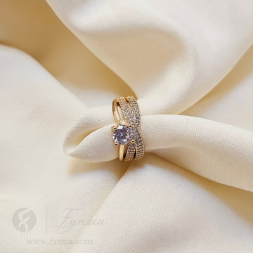 Mary Gold Ring For Women - Anti Tarnish | Fynsia