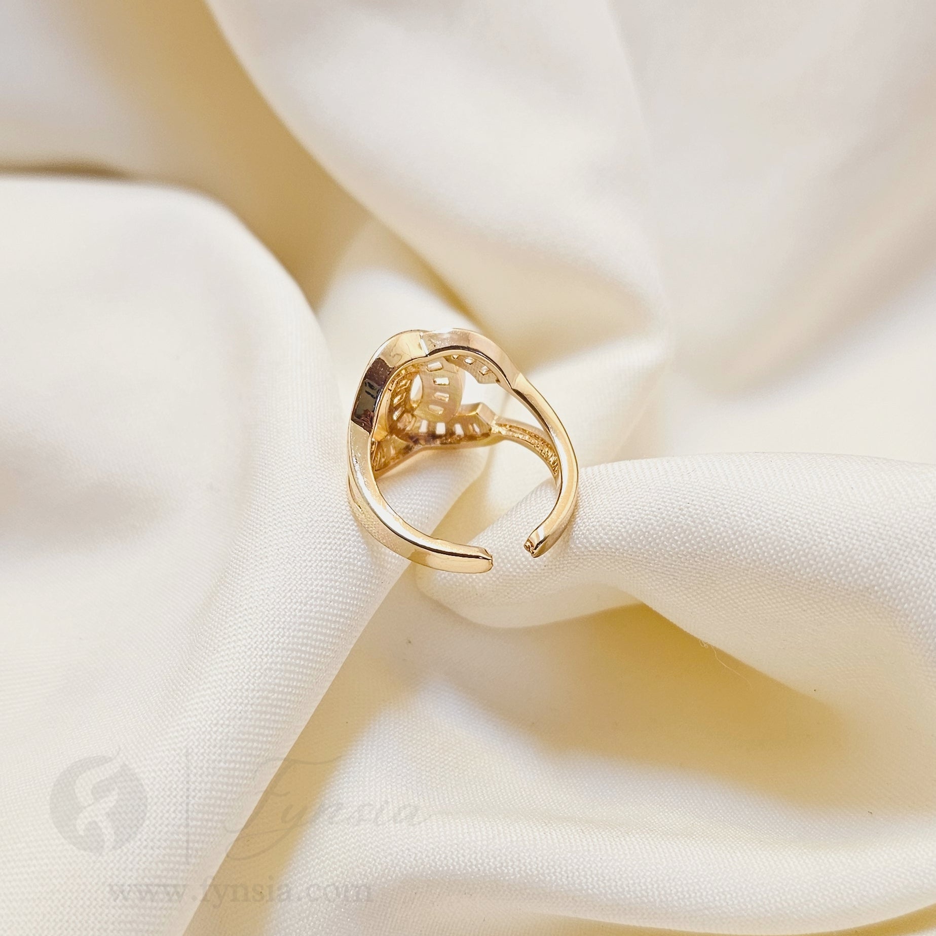 Trishti Gold Ring For Women - Anti Tarnish | Fynsia