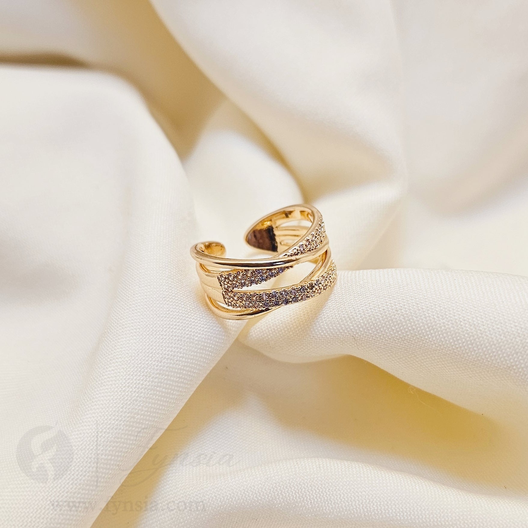 Katherine Gold Ring For Women - Anti Tarnish | Fynsia