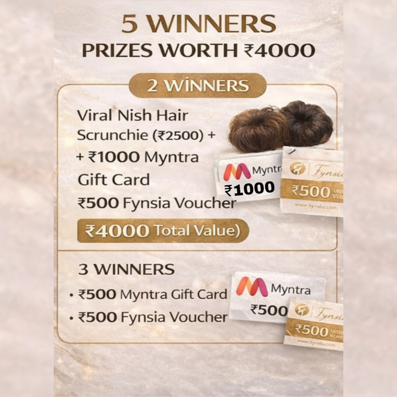 Fynsia - NishHair Giveaway Entry Pass - Win Up to ₹4000 (Check description for more details)