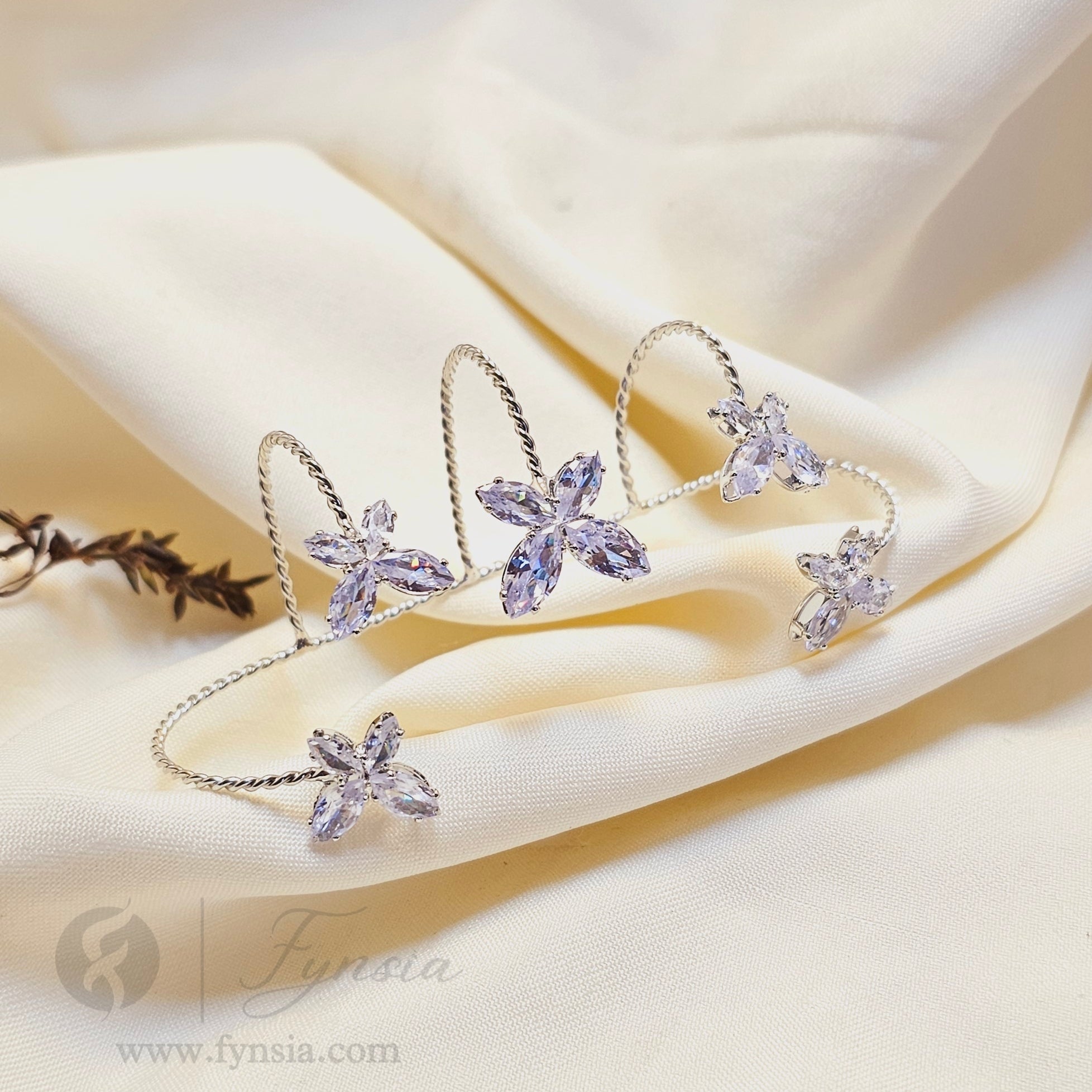 Garima Silver Handcuff - Anti-Tarnish | Fynsia