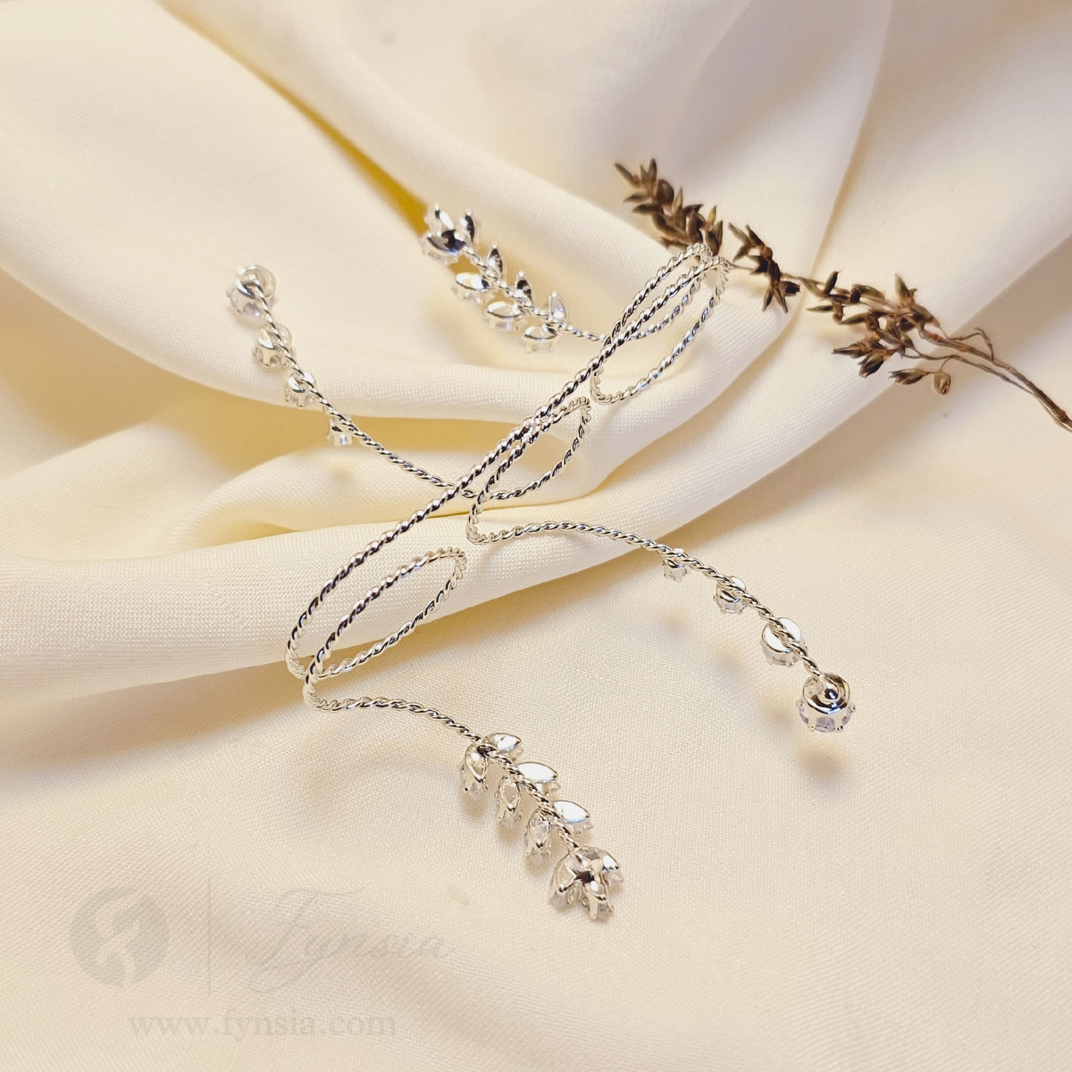 Keeha Silver Handcuff - Anti-Tarnish | Fynsia