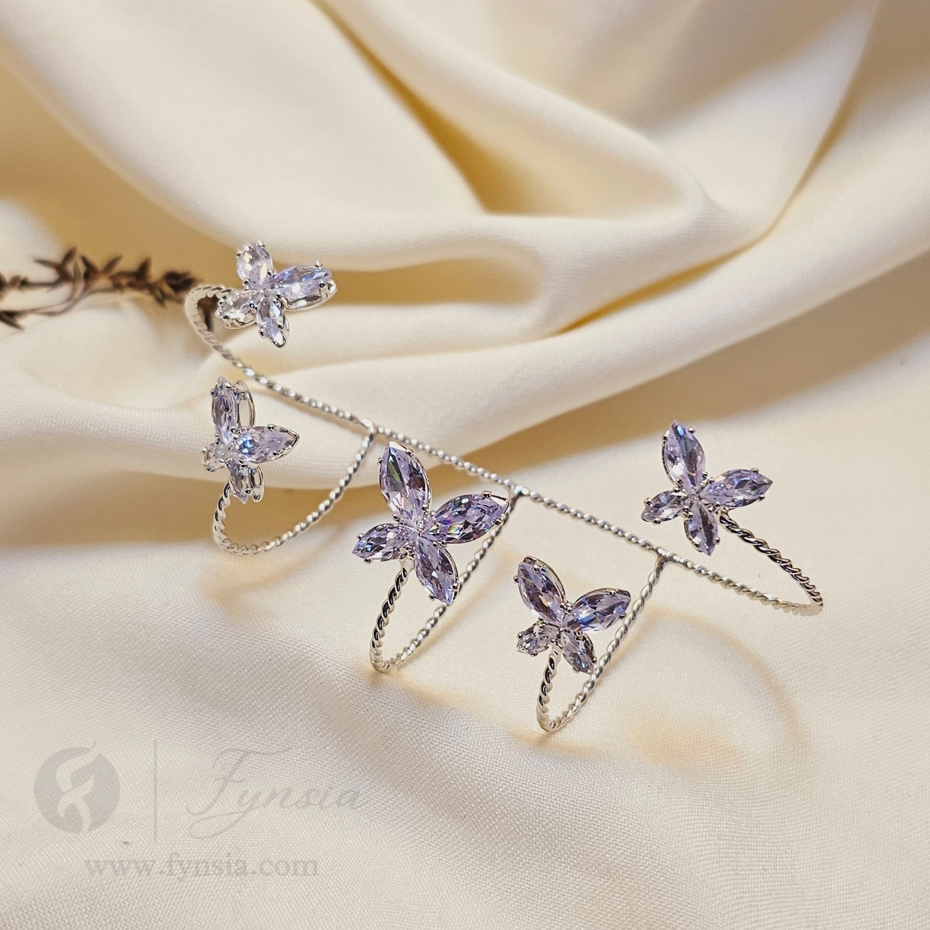 Garima Silver Handcuff - Anti-Tarnish | Fynsia