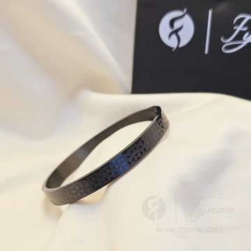 Stan Men's Kada - Gunmetal tone | Fynsia