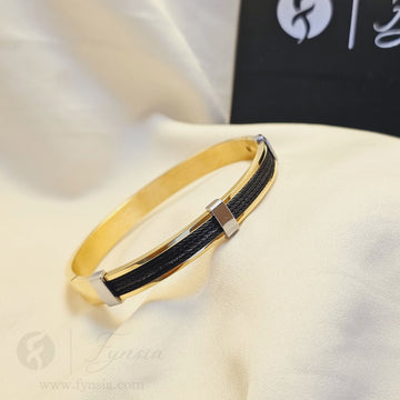 Umar Men's Kada - 18k Gold Tone | Fynsia