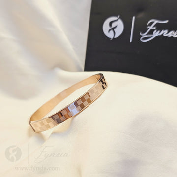 Shiva Men's Kada - 18k Rosegold tone | Fynsia