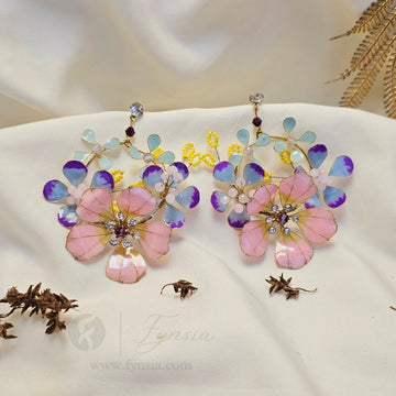 Saniya Premium Resin Earring - Handmade Custom Color | Fynsia