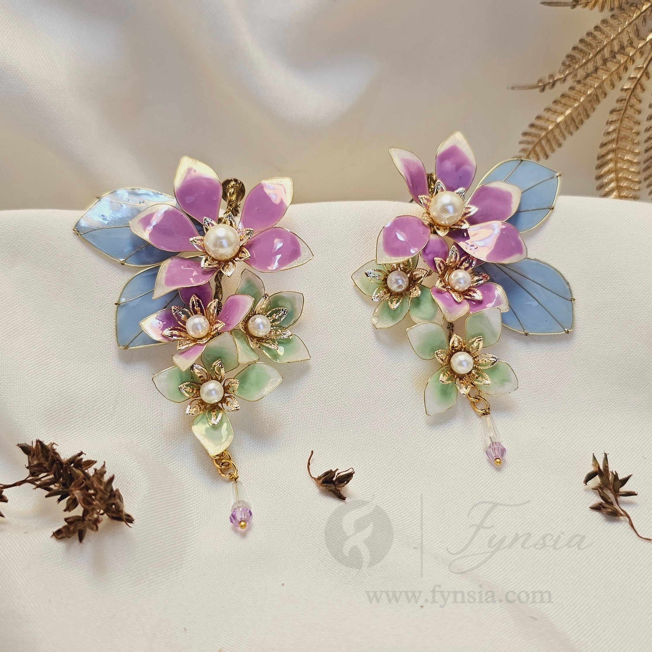 Heer Premium Resin Earring - Handmade Custom Color | Fynsia