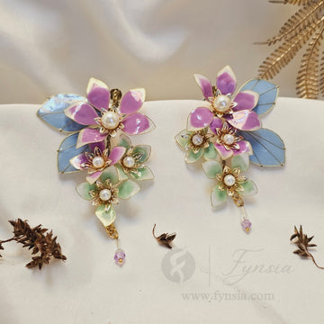 Heer Premium Resin Earring - Handmade Custom Color | Fynsia