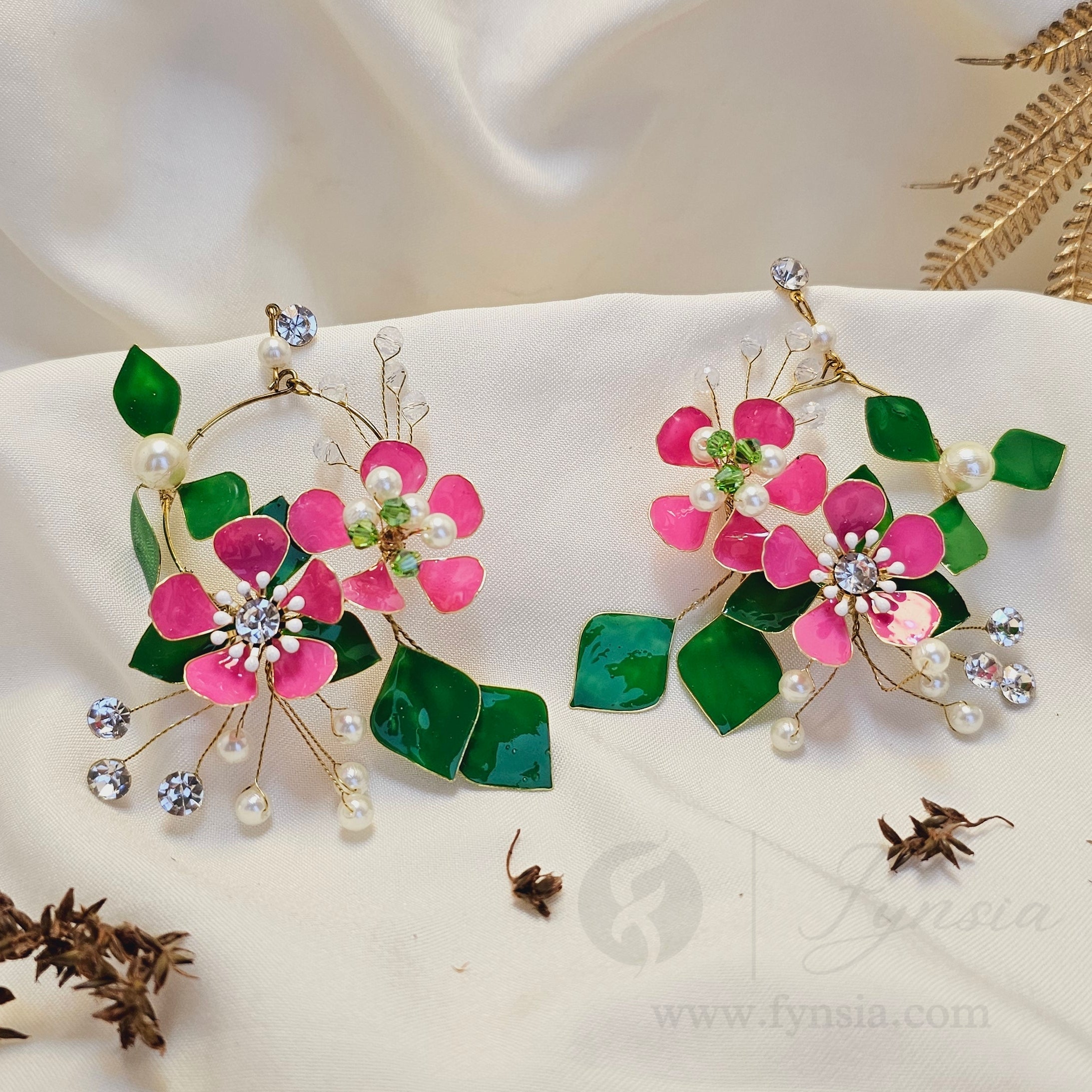 Mishael Premium Resin Earring - Handmade Custom Color | Fynsia