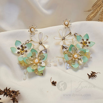 Samaira Premium Resin Earring - Handmade Custom Color | Fynsia