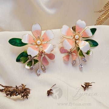 Kismat Premium Resin Earring - Handmade Custom Color | Fynsia