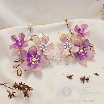 Christina Premium Resin Earring - Handmade Custom Color | Fynsia