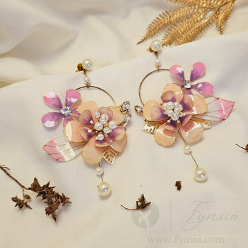 Hayley Premium Resin Earring - Handmade Custom Color | Fynsia